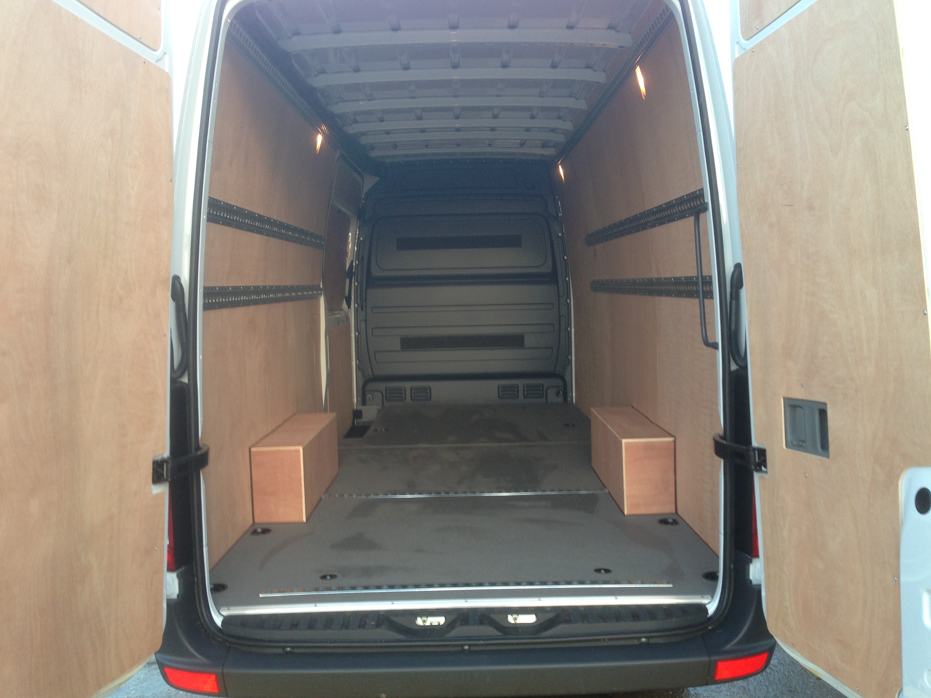 Van Ply Lining and Bespoke Plywood Shelving United Vanliners Ltd